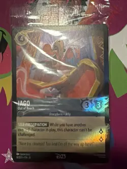 Disney Lorcana D23 Iago 2025 Gold Member Exclusive Card - Image 1