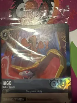 Disney Lorcana D23 Iago 2025 Gold Member Exclusive Card - Image 2
