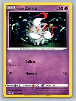Hisuian Zorua #075/196 SWSH11: Lost Origin Common - Pokemon Cards D77 - Image 1