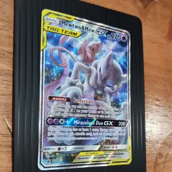 Pokemon Mewtwo & Mew GX SM191 TAG TEAM Promo Holo Card English - Image 1