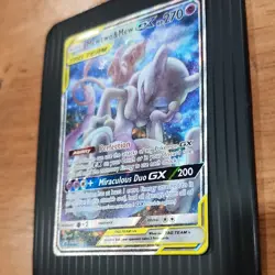 Pokemon Mewtwo & Mew GX SM191 TAG TEAM Promo Holo Card English - Image 2