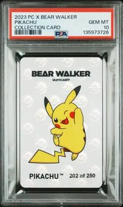 PSA 10 PIKACHU x BEAR WALKER | Skateboard Collection Graded Pokemon Card /250 - Image 1