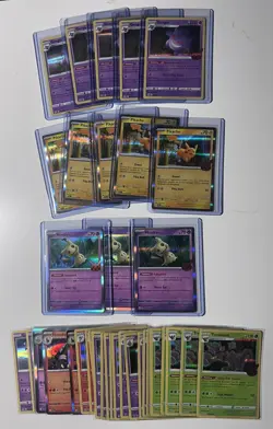 Trick or Trade Pokemon TCG (45) Card Lot 2023 Holos Pikachu Gengar Mimikyu More - Image 1