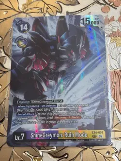 Digimon Card Game ShineGreymon: Ruin Mode (Reprint) Generation EX4-074 - Image 1