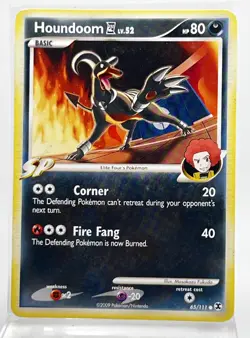 Houndoom 65/111 Rising Rivals Pokemon Card LP 2009 LP/MP - Image 1