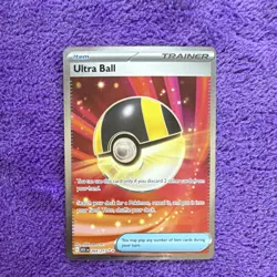 Pokemon Ultra Ball 264/217 ASC Secret Rare Trainer Item Foil TCG Card - Image 1