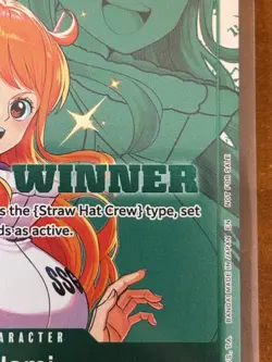 One Piece Nami P-102 Promo Winner Card - Image 3