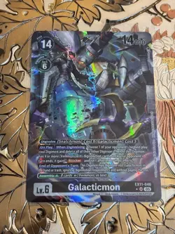 Digimon Card Game Galacticmon Alt Art Super Rare Dawn of Liberator EX11-046 - Image 1