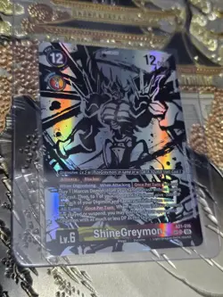 Digimon Card Game ShineGreymon AD1-016 SP SR Parallel Digimon Generation - Image 1