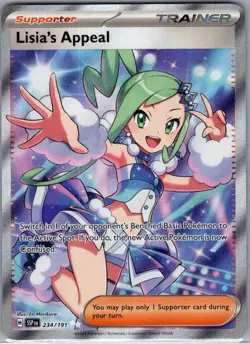 Lisia's Appeal 234/191 SV08: Surging Sparks - Pokemon Card - NM - Image 1
