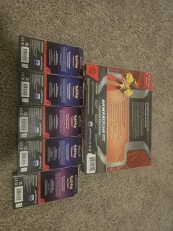1 Armarouge Ex Premium Collection and 5 Knockout Collection Packs Pokemon Cards - Image 2