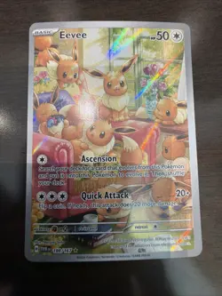 Pokemon Eevee Holo TCG Card 188/167 Sv06 Twilight Masquerade - Image 5
