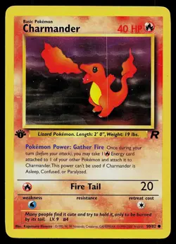 Pokemon Card - Charmander Team Rocket 50/82 Common 1st Edition - Image 1