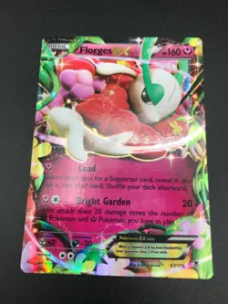 Florges EX ULTRA RARE 67/119 XY Phantom Forces Pokemon card TCG NM HOLO 2014 - Image 1