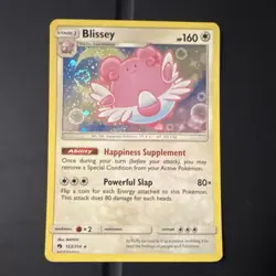 Pokemon Blissey 153/214 SM-Lost Thunder Holo Rare Stage 1 160HP English Card - Image 1