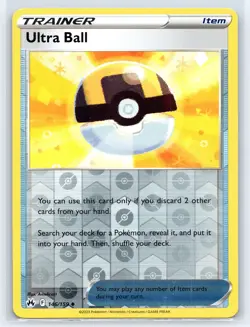 Ultra Ball Reverse Holo Crown Zenith Card Game 146/159 LP - Image 1