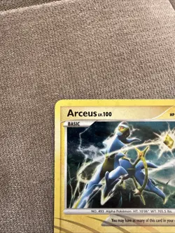 Arceus AR6 Holo Rare Card - Image 3