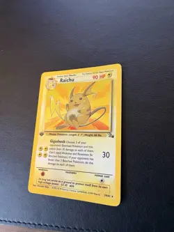1st Edition Raichu Holo - Fossil Edition - 14/62 - Scratches on Card - Image 3
