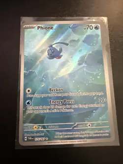 Pokemon TCG Phione Full Illustration Rare Card 175/167 Twilight Masquerade NM - Image 1