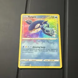 Pokemon Kyogre 021/072 Shining Fates Amazing Rare Holo Basic 120HP English Card - Image 1