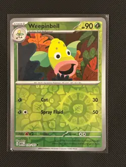 Weepinbell 070/165 Reverse Holo Scarlet & Violet 151 Pokemon Card NM - Image 1