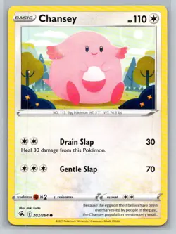 Chansey #202/264 SWSH08: Fusion Strike Common - Pokemon Cards F53 - Image 1