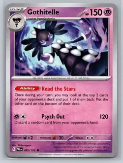 Gothitelle #092/193 SV02: Paldea Evolved Uncommon - Pokemon Cards D76 - Image 1