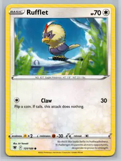 Rufflet #131/189 SWSH10: Astral Radiance Common - Pokemon Cards F54 - Image 1