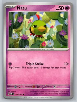 Natu #025/091 SV: Paldean Fates Common - Pokemon Cards D77 - Image 1