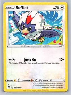 Rufflet #148/195 SWSH12: Silver Tempest Common - Pokemon Cards F54 - Image 1