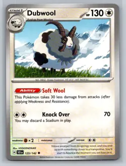 Dubwool #125/142 Stellar Crown Uncommon - Pokemon Cards F53 - Image 1