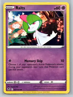 Ralts #067/195 SWSH12: Silver Tempest Common - Pokemon Cards D77 - Image 1