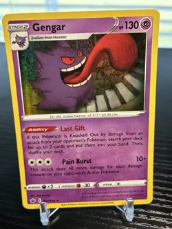 Pokemon TCG Gengar Chilling Reign Holo Rare Card 057/198 NM Condition - Image 1