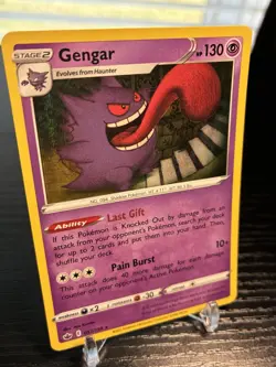 Pokemon TCG Gengar Chilling Reign Holo Rare Card 057/198 NM Condition - Image 2