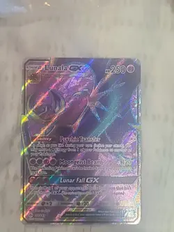 Lunala GX 141/149 Full Art Holo Rare Pokemon Card Sun & Moon Base Set SM PTCG NM - Image 1