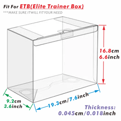 5 PCS Elite Trainer Pokemon Box Card protector ETB acrylic display case - Image 1