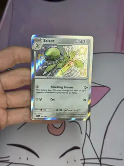 Scizor Shiny Paldean Fates 191/091 Holo Pokemon Card TCG - Image 2