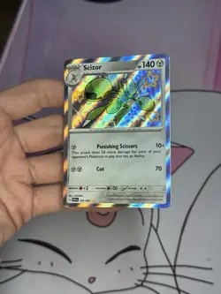 Scizor Shiny Paldean Fates 191/091 Holo Pokemon Card TCG - Image 3