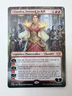 FOIL BORDERLESS Chandra, Dressed to Kill - Innistrad: Crimson Vow NM - Image 1