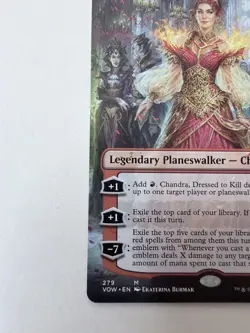 FOIL BORDERLESS Chandra, Dressed to Kill - Innistrad: Crimson Vow NM - Image 3