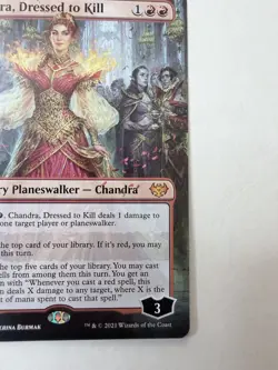 FOIL BORDERLESS Chandra, Dressed to Kill - Innistrad: Crimson Vow NM - Image 4