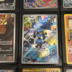 Pokemon TCG Binder Mixed Lot Of 69 Cards Ft Glumanda & Riolu - Image 2