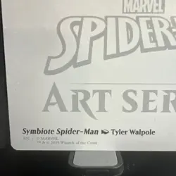 Symbiote Spider-Man - Signature - Art Series 40/54 - Card MTG NM/M - Image 3