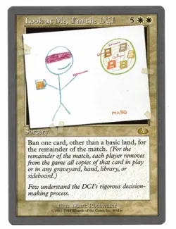 MTG Card: Look at Me, I'm the DCI 8/94 Unglued Rare! - Image 1