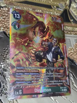 Digimon Card Game Dinomon (Box Topper) Rare Dawn of Liberator EX11-011 - Image 1