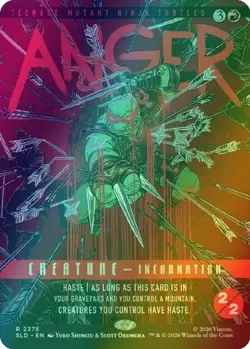 Anger FOIL | MTG Secret Lair SLD TMNT Last Ronin - Image 1