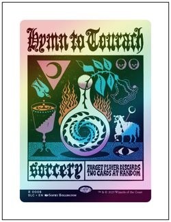 1x Hymn to Tourach, Foil, Secret Lair Encyclopedia, Magic MTG NM - Image 1