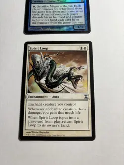 Mtg Magus of the Jar - Foil Time Spiral 67/301 + Spirit Loop 42/301 - Image 3