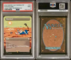 Wasteland Vault Boy, 0361 (Borderless) - MTG: Fallout (PIP) - PSA 9 - Image 2