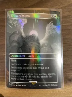 MTG Magic the Gathering FOIL Brilliant Wings FIC R0454 - Image 1